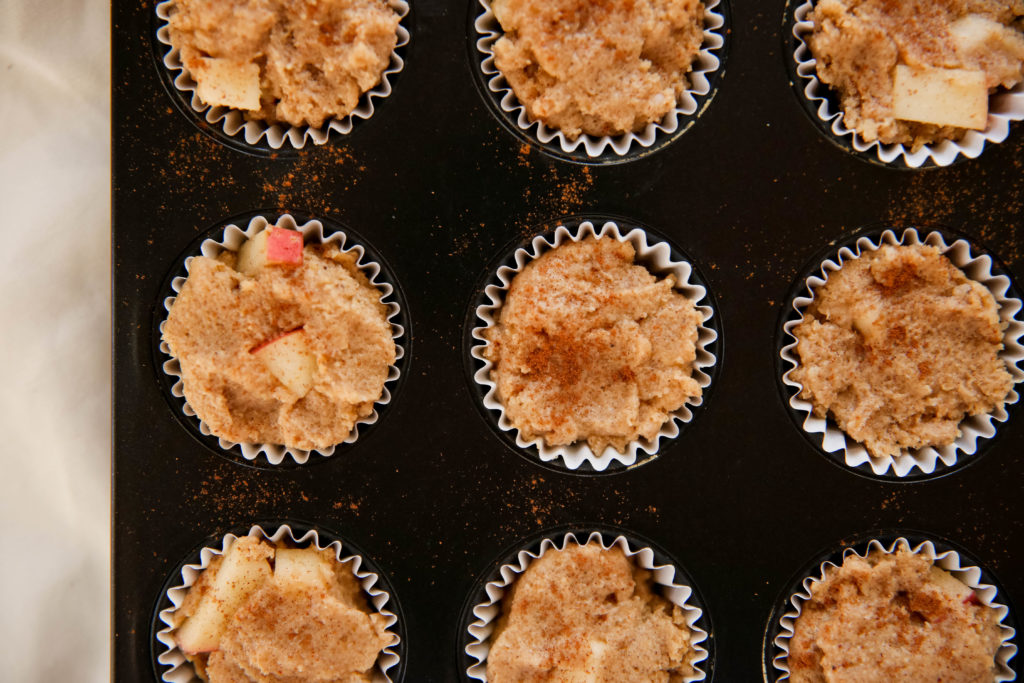 coconut sugar apple muffins