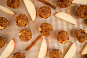 gluten-free apple crumble muffins