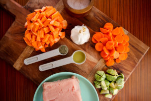 ingredients for sweet potato hash
