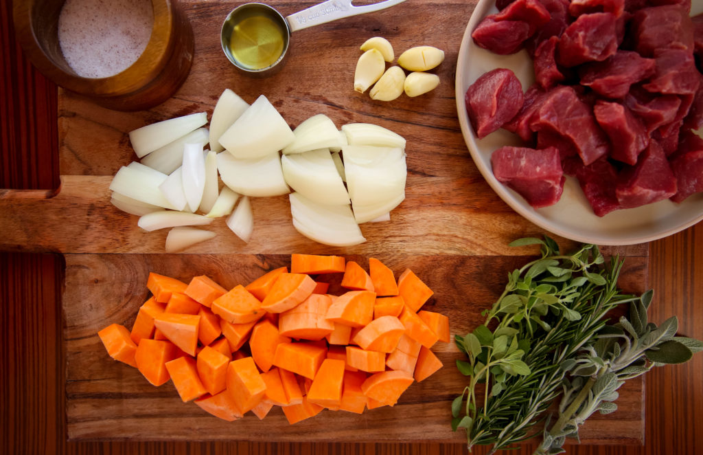 ingredients for AIP stew