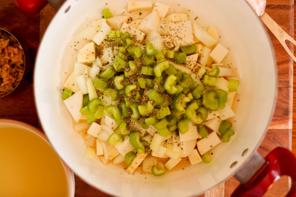 ingredients for AIP clam chowder