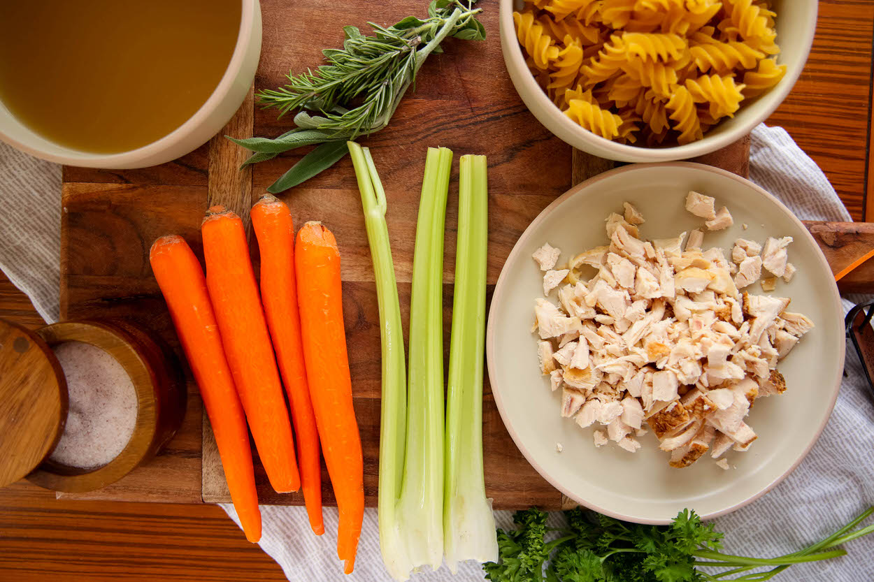 ingredients for AIP chicken soup